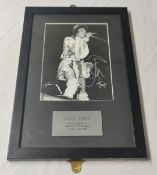 1 x Authentic DAVID BOWIE Autograph With COA - Photo Signed at the Newcastle Riverside in 1997