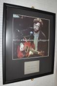 1 x Framed ERIC CLAPTON Autograph - Unplugged LP Signed By Eric Clapton - Includes COA