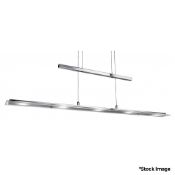 1 x Rectangle Bar Light - 5-Light With Chrome Finish - Adjustable - Original Retail £160 - Ref: