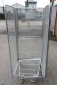 1 x 3-Sided Roll Cage Trolley Containers on Castors - K748 / WH3 - CL011 - Location: Altrincham