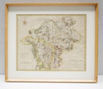 1 x Framed & Mounted Map of WESTMORELAND by John Cary, Circa 1790 - Ref: DRS134 - CL1003 - Location: