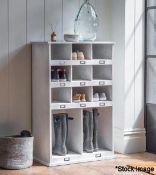 1 x Chedworth Welly Locker In Whitewash - Spruce - RRP £395.00 - Ref: GTC134/GTCP7 - CL1017 -