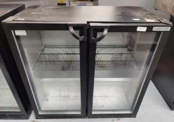 1 x Autonumis Two Door Backbar Bottle Cooler Finished in Black
