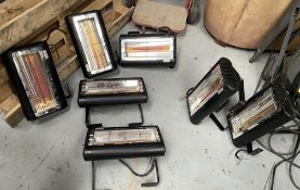 7 x Tansun Sorrento Infrared Outdoor Table Heaters - 2000w 230v IP25  - Model 220IP - RRP £2,000