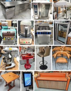 Commercial Catering Auction Contents of Various Restaurants Including Kitchen Equipment, Restaurant Furniture, Audio Equipment, Heaters & More