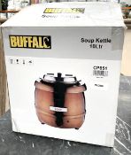 1 x Buffalo 10 Ltr Electric Soup Kettle - Copper Finish - Model CP851 - Includes Original Box - 240v