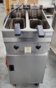 1 x Valentine EVO-2200 Electric Twin Tank 2 x 8l Fryer with Baskets - 15kW 3 Phase - RRP £4,175