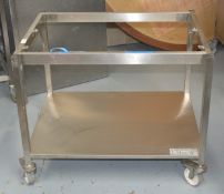 1 x Rational Oven Stand on Castors - Type: LMZ300BA.ABA / 60.31.095 - Dimensions: H70 x W85 x D67