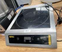 1 x Buffalo CP799 3kW Heavy Duty Single Zone Induction Hob - 240v - RRP £299