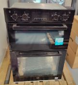 1 x Beko BBDF22300B Built-In Electric Double Oven with Touch Controls - Modern Black Finish