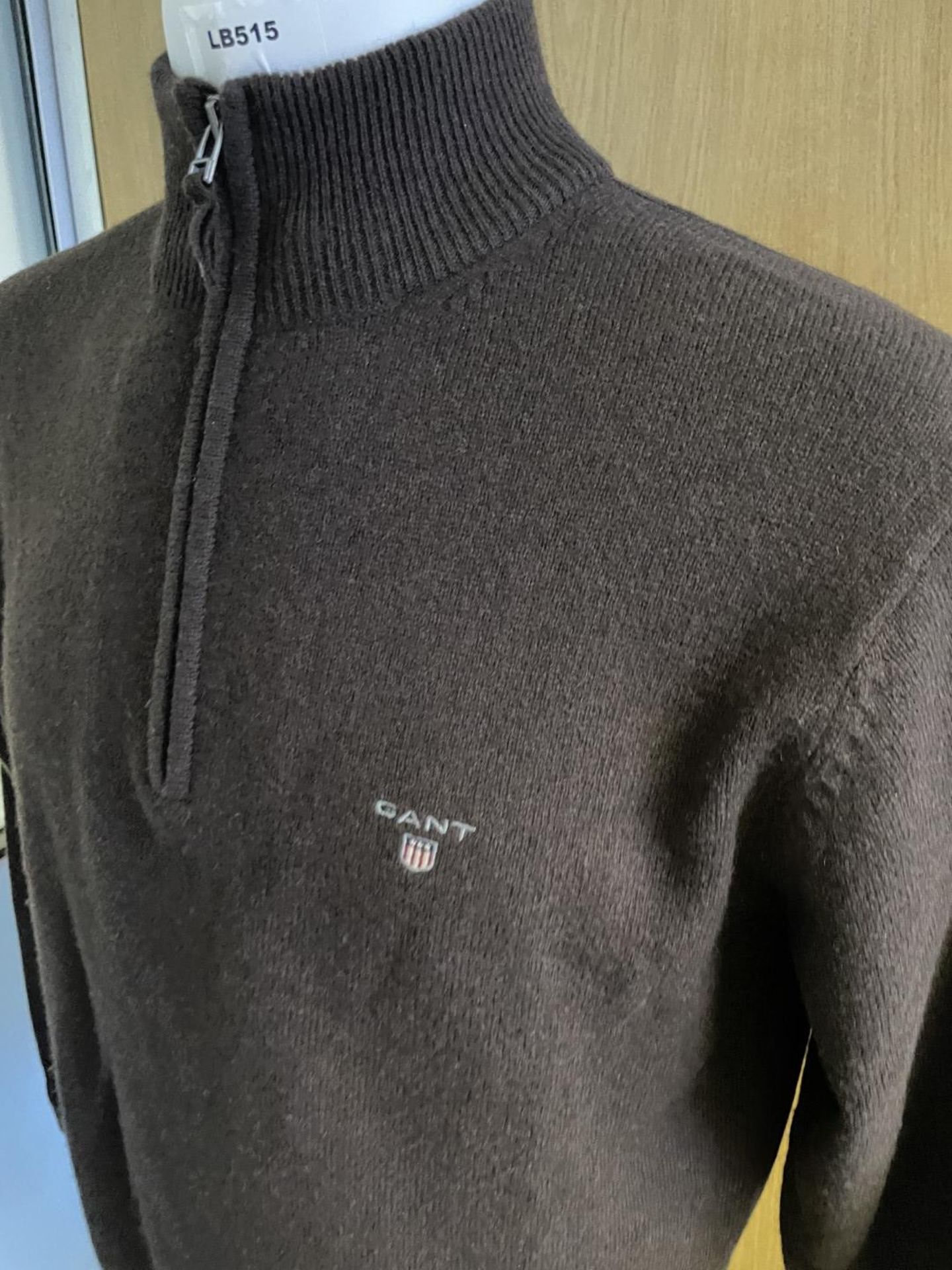 1 x GANT Men's Superfine Lambswool Half Zip Sweater - Size UK Large - Ref: LB515 - CL1020 - NO VAT - Image 3 of 13