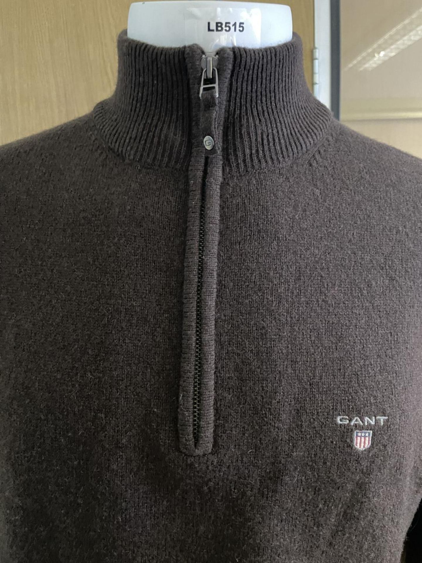 1 x GANT Men's Superfine Lambswool Half Zip Sweater - Size UK Large - Ref: LB515 - CL1020 - NO VAT - Image 13 of 13