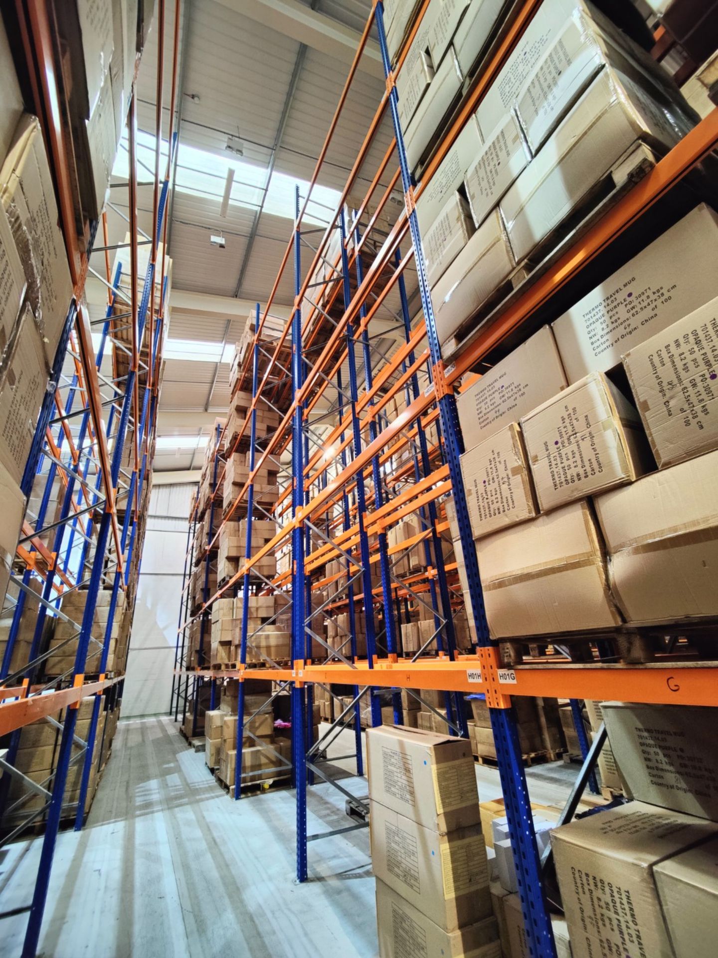 5 x Bays of 9.2m High Pallet Racking - Manufactured by Hilo - Includes ...