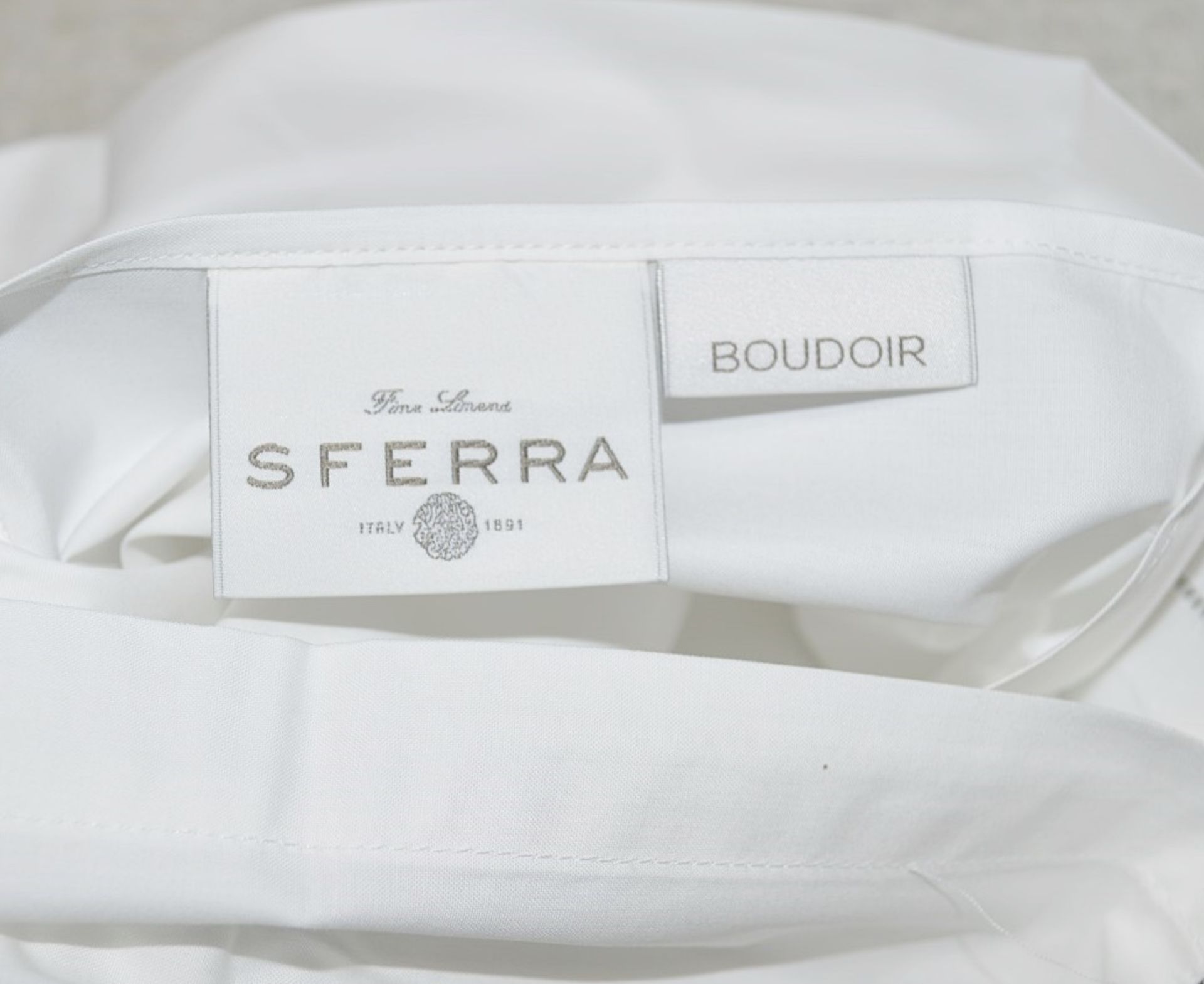 1 x SFERRA 'Celeste 3990' Luxury Italian Budoir Pillow Sham in White, 12x16" Original Price £110.00 - Image 5 of 13