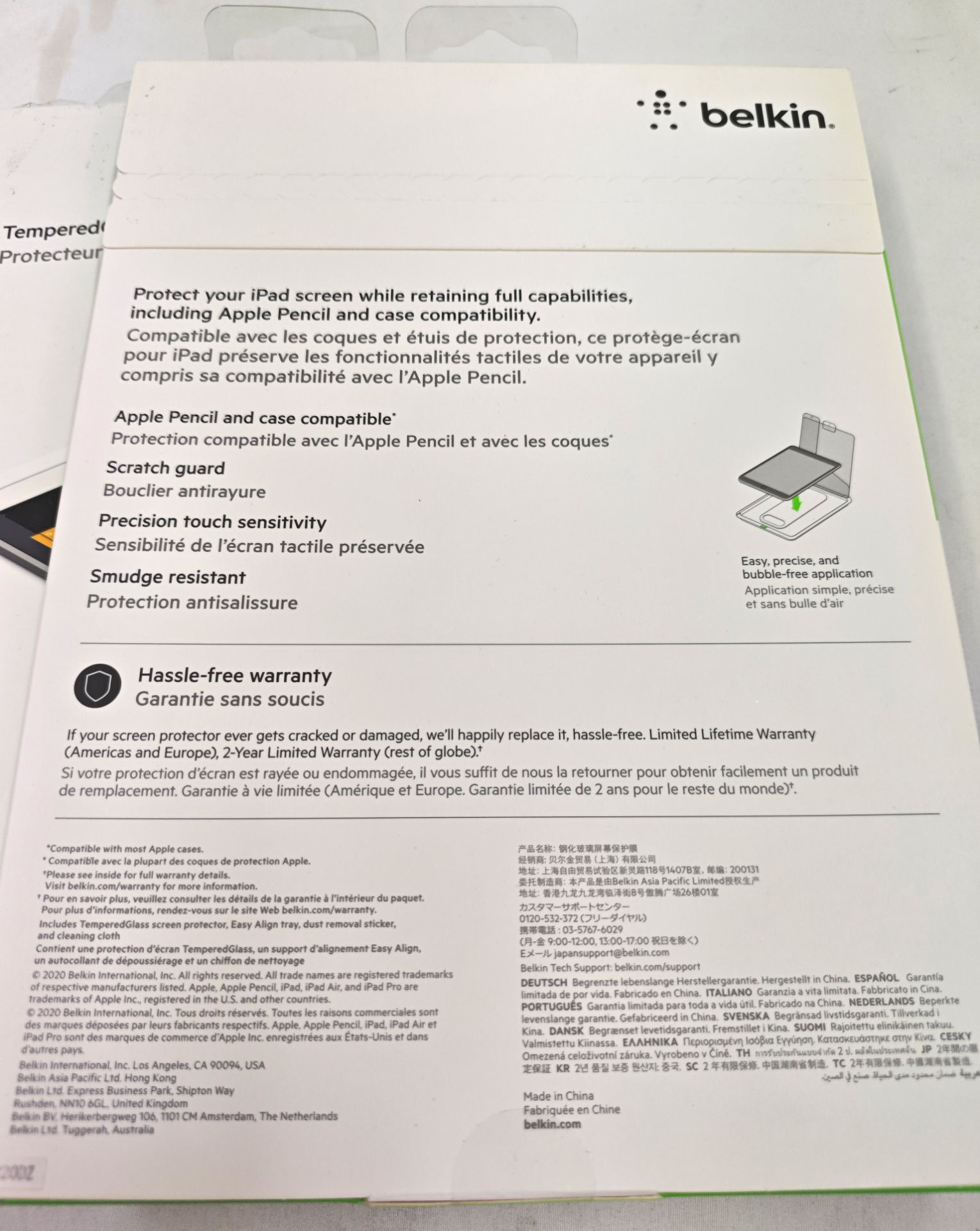 3 x BELKIN Screenforce Ipad 7th & 8th Gen, Air 3rd Gen Or Pro 10.5" Tempered Glass Screen - Image 2 of 5