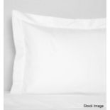 1 x SFERRA 'Celeste 3990' Luxury Italian Budoir Pillow Sham in White, 12x16" Original Price £110.00