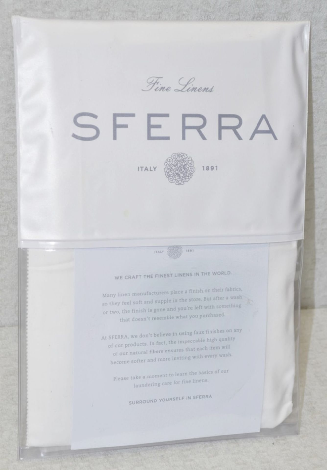 1 x SFERRA 'Celeste 3990' Luxury Italian Budoir Pillow Sham in White, 12x16" Original Price £110.00 - Image 4 of 13
