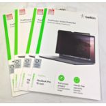 4 x BELKIN Screenforce Trueprivacy Screen Protector For Macbook Pro 15-Inch - RRP £279.96 - Ref: