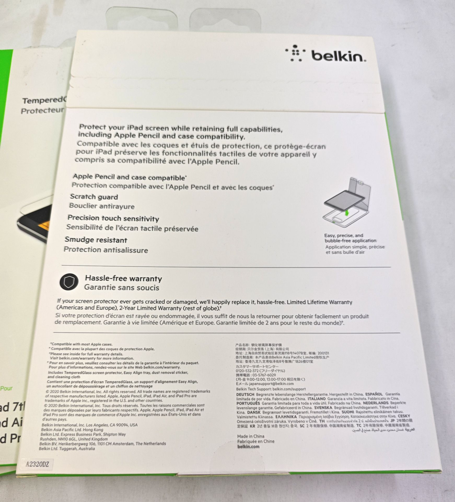 3 x BELKIN Screenforce Ipad 7th & 8th Gen, Air 3rd Gen Or Pro 10.5" Tempered Glass Screen - Image 5 of 5