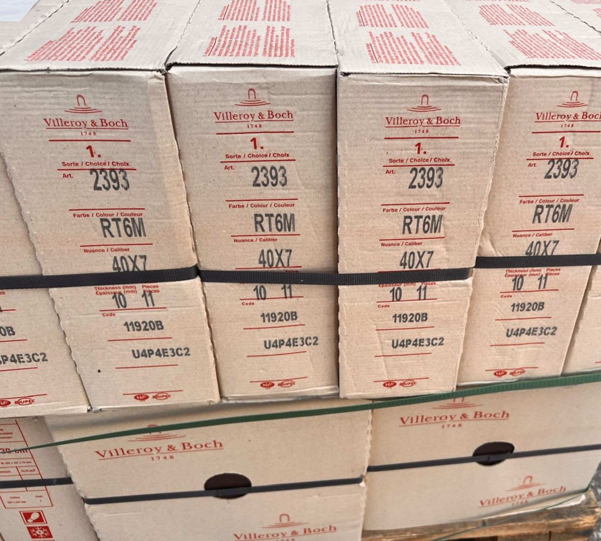 12 x Boxes of Villeroy & Boch Bernina Porcelain Tiles - Size: 300x300x10mm - Colour: Brown - Image 4 of 5