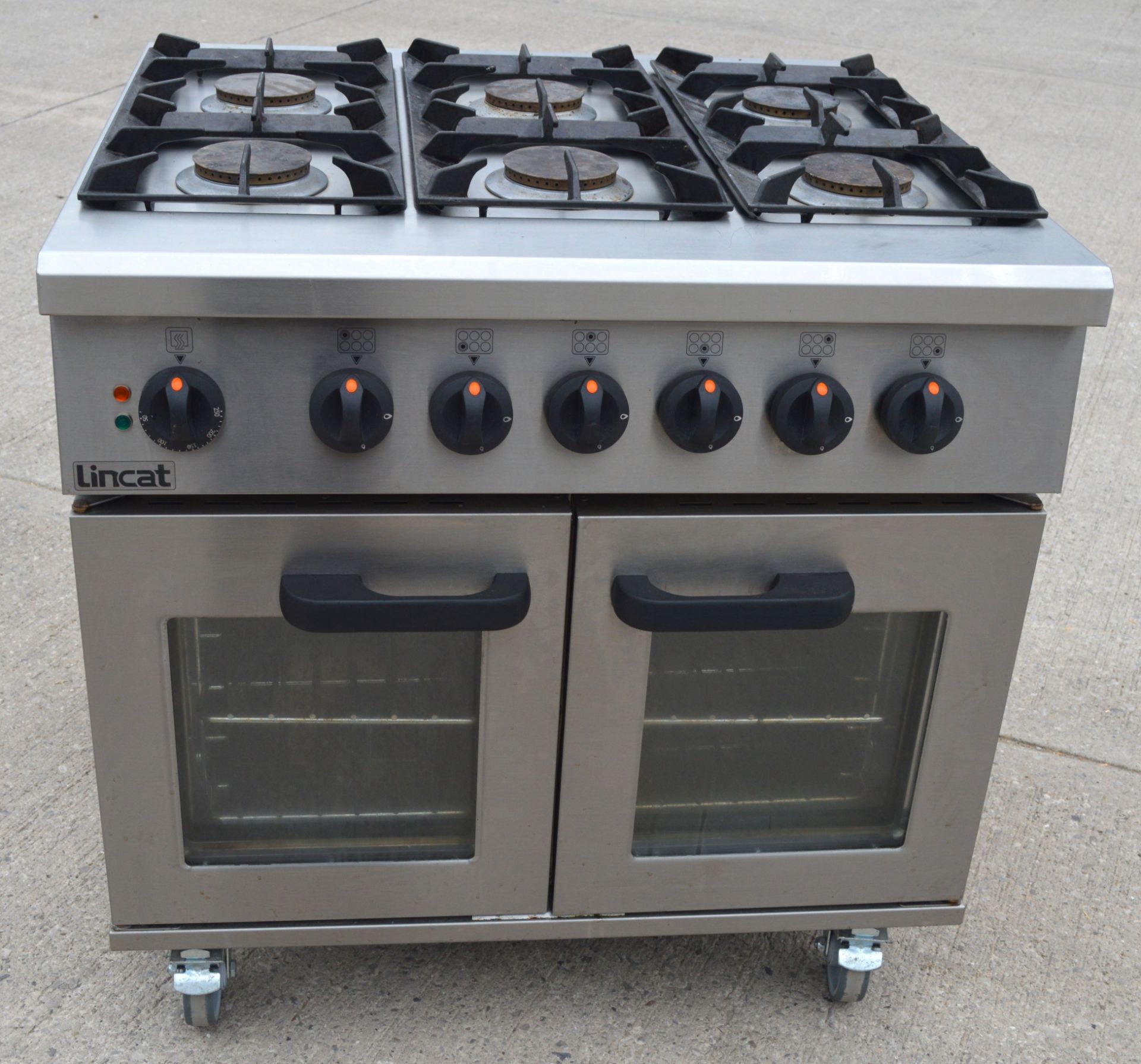 1 x Lincat Phoenix Natural Gas Freestanding Range Oven - 36kW - Model: PHDR01