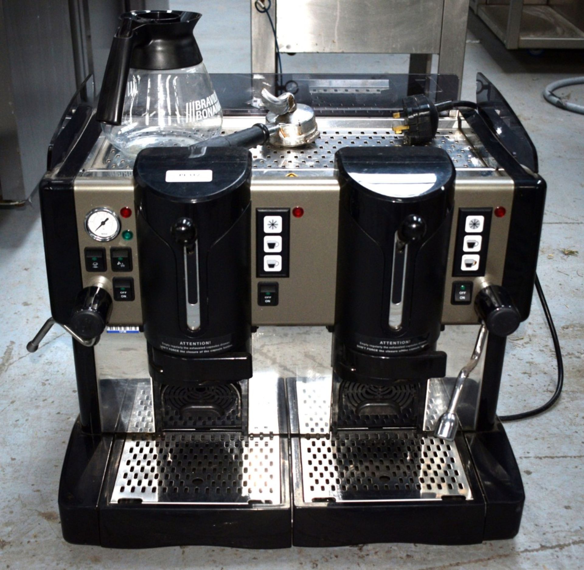 1 x Spinel Jasmine Capsule Commercial Coffee Machine  - 2 Coffee and Steam Coffee Machine