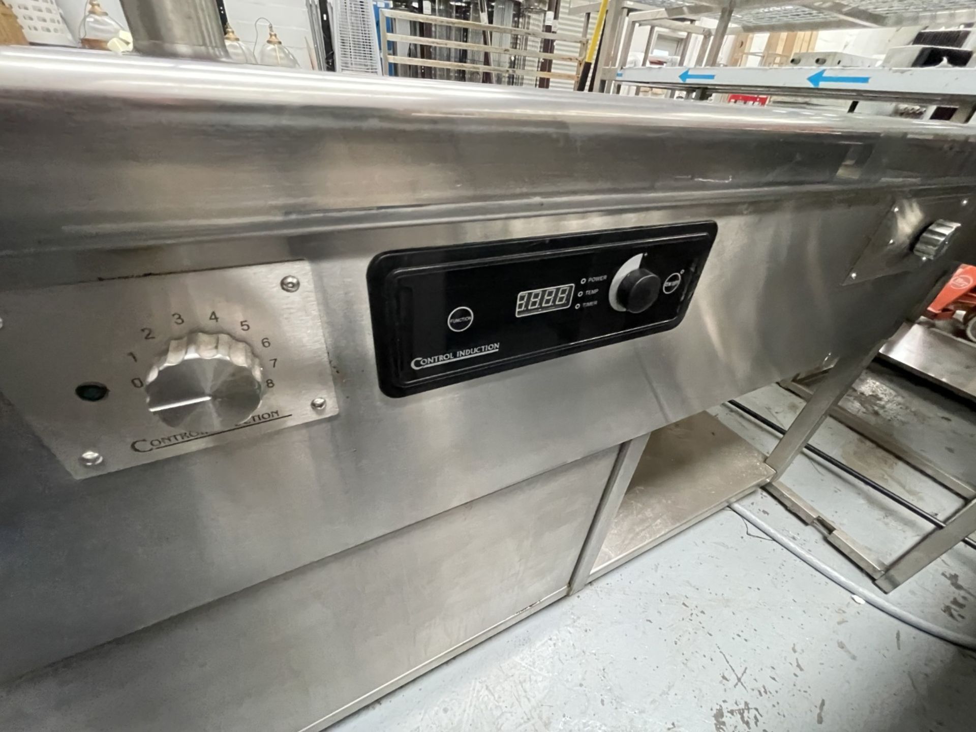 1 x Commercial Central Kitchen Cooking Island Featuring Two Control Induction Cooking Hobs, Blue Sea - Image 13 of 30