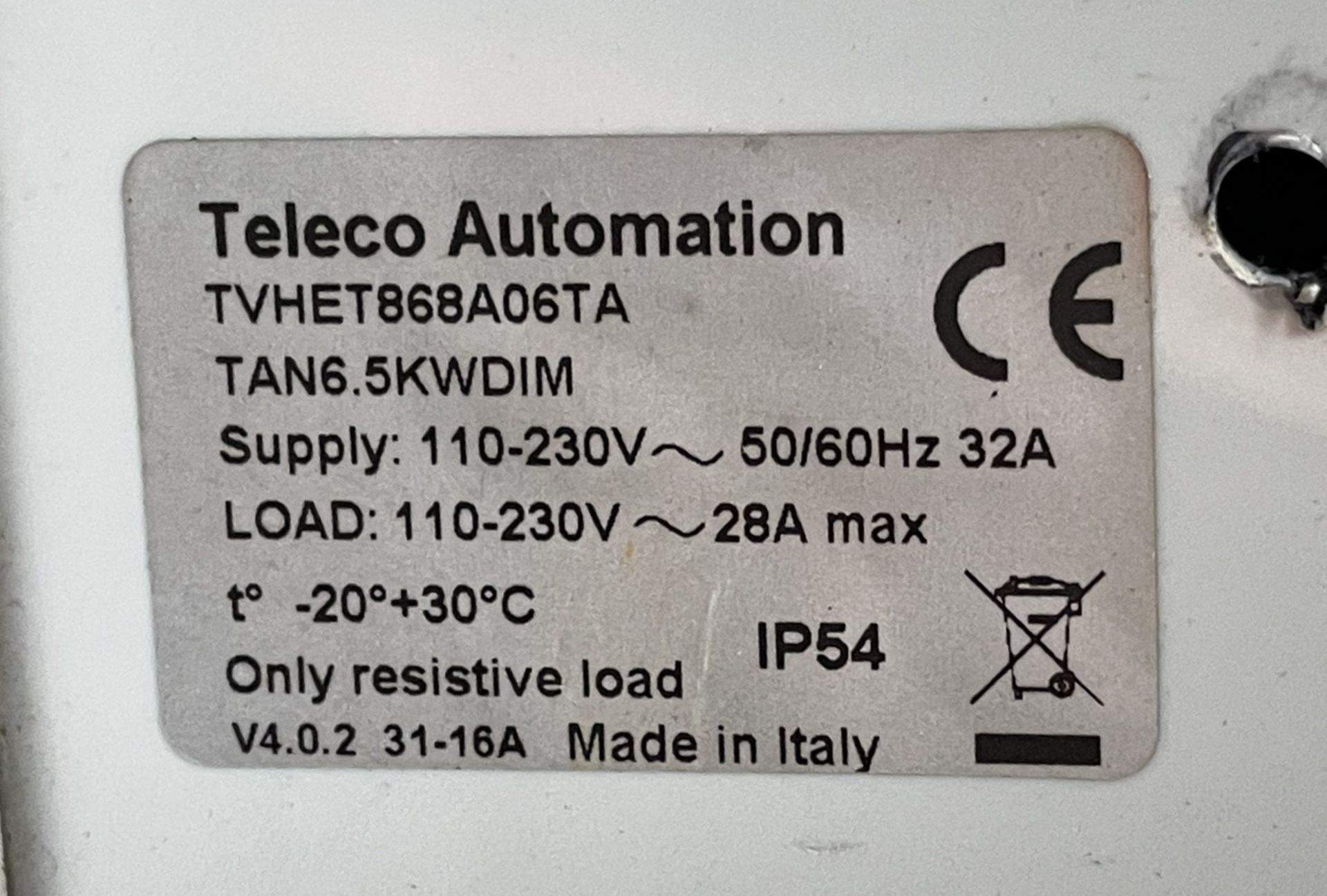 2 x Teleco Automation Receivers with Dimmer Function for Infrared or Resistive Heaters upto 2000w - Image 2 of 4