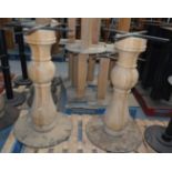 2 x Table Pedestals - Dimensions: cms - Removed from a Restaurant Environment – Ref: - CL1042 -