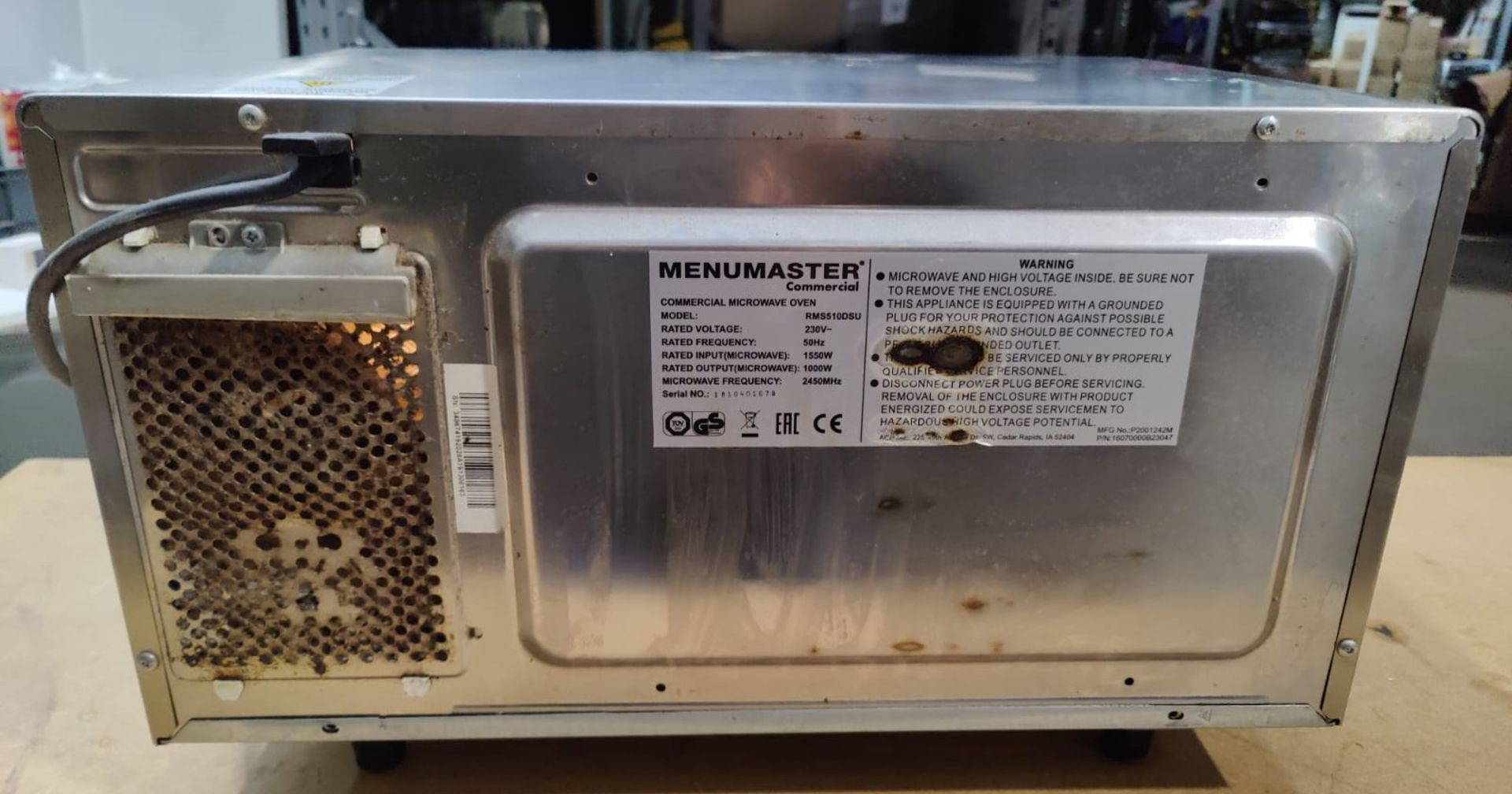 1 x MenuMaster Commercial 1000w Microwave Oven - Model: RMS510DSU - Image 7 of 7
