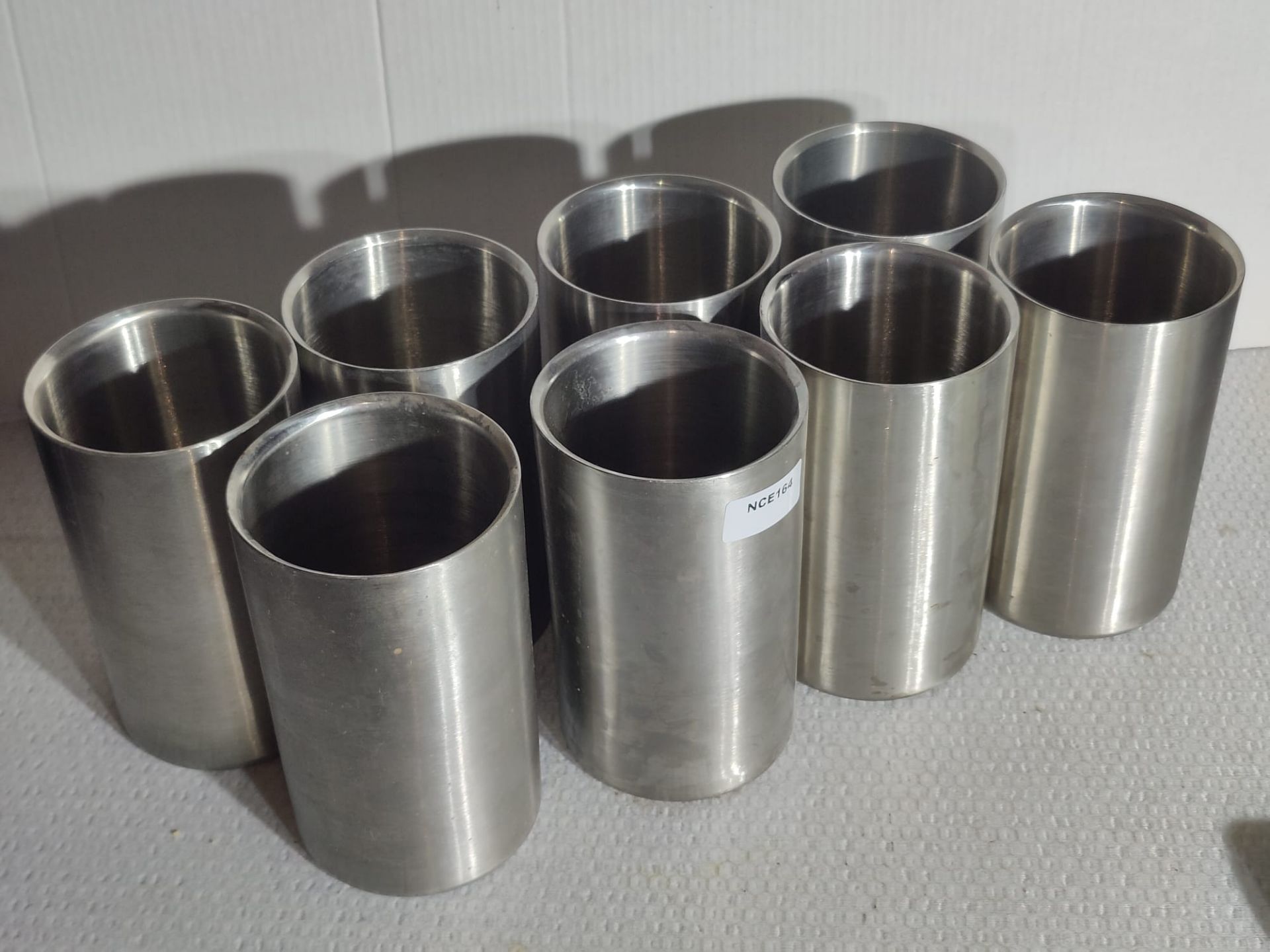 8 x Stainless Steel Cutlery Holders - Dimensions: H20 x W12 cms