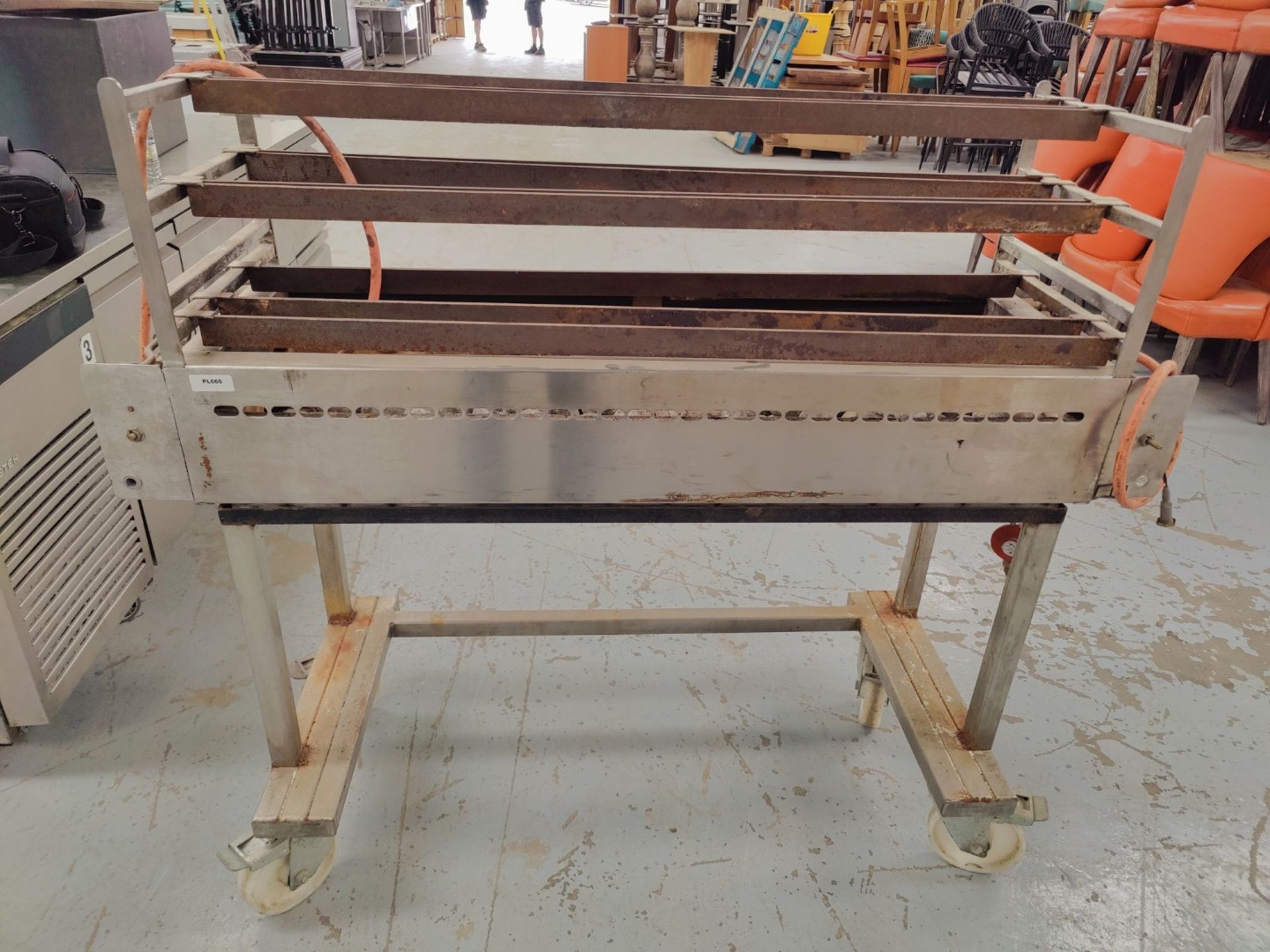 1 x Charcoal Kebab / Meat Grill - Gas Powered