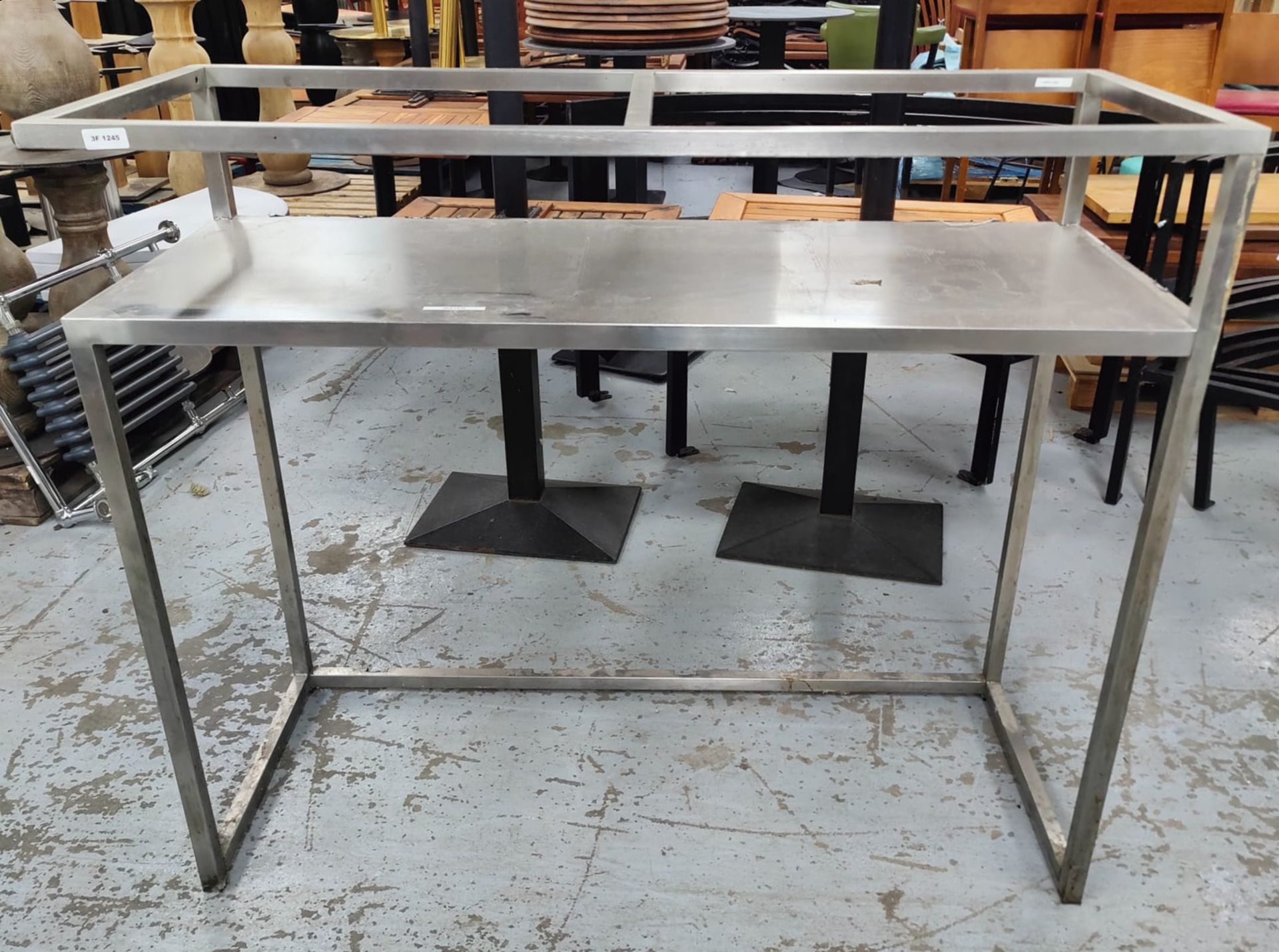 1 x Stainless Steel Backbar Shelf Unit - Dimensions:  cms - Removed from a Restaurant - Image 8 of 9