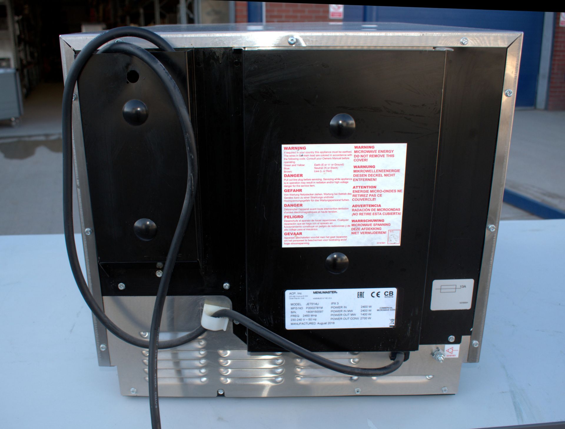 1 x MENUMASTER Jet514U Jetwave High Speed Combination Microwave - Image 5 of 11