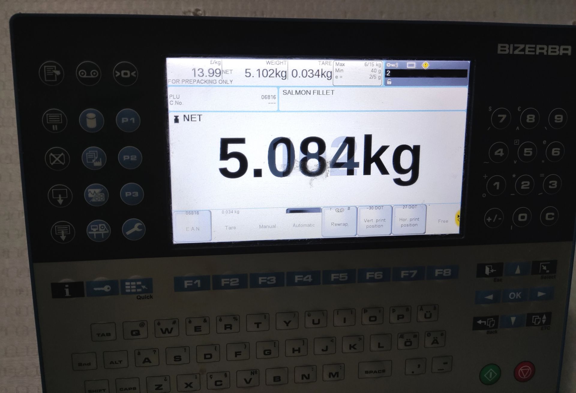 1 x BIZERBA Glp-W Maxx Thermal Label Printer With 18A-M Scales - Image 9 of 10