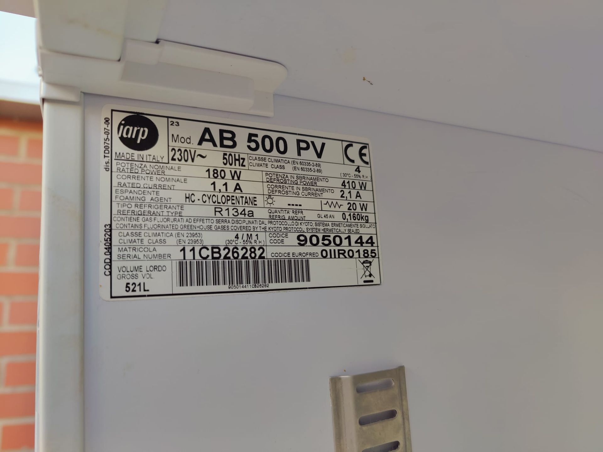 1 x Iarp AB500PV Upright Single Door Commercial Refridgerator - Dimensions: H170 x W77 x D72 cms - - Image 13 of 13