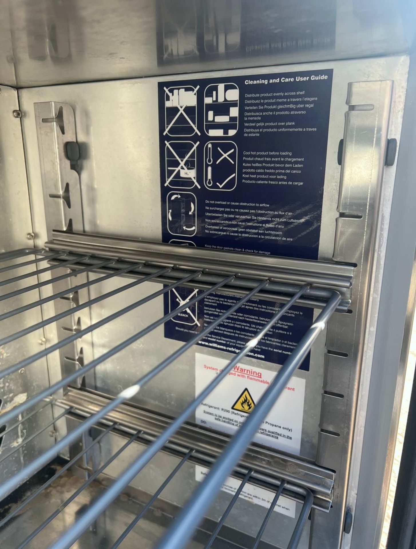1 x WILLIAMS H5Uc Single Door Under-Counter Stainless Commercial Fridge - Image 10 of 12