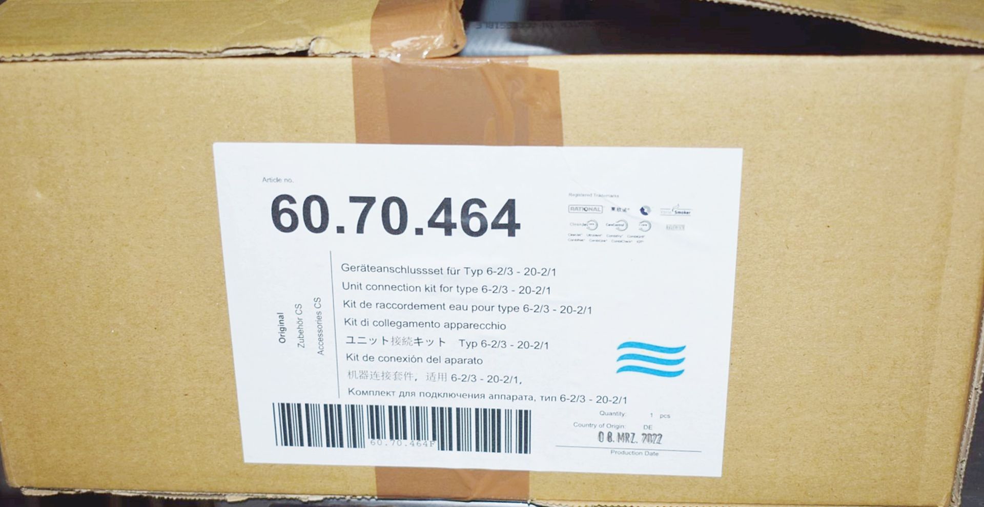 1 x Rational Oven Connection Kit For Type 6-2/3 20-2/1 - Unused Boxed Stock - Image 5 of 6