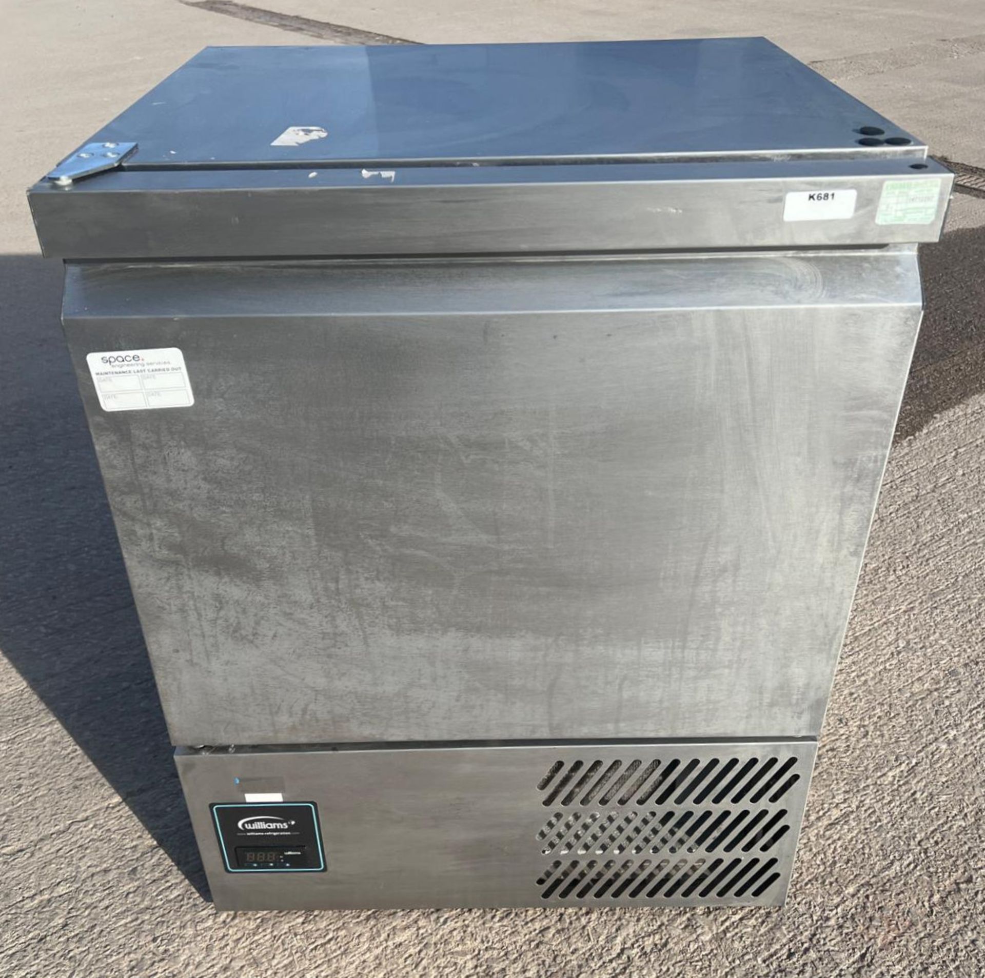 1 x WILLIAMS H5Uc Hc R2 Single Door Under-Counter Stainless Commercial Fridge