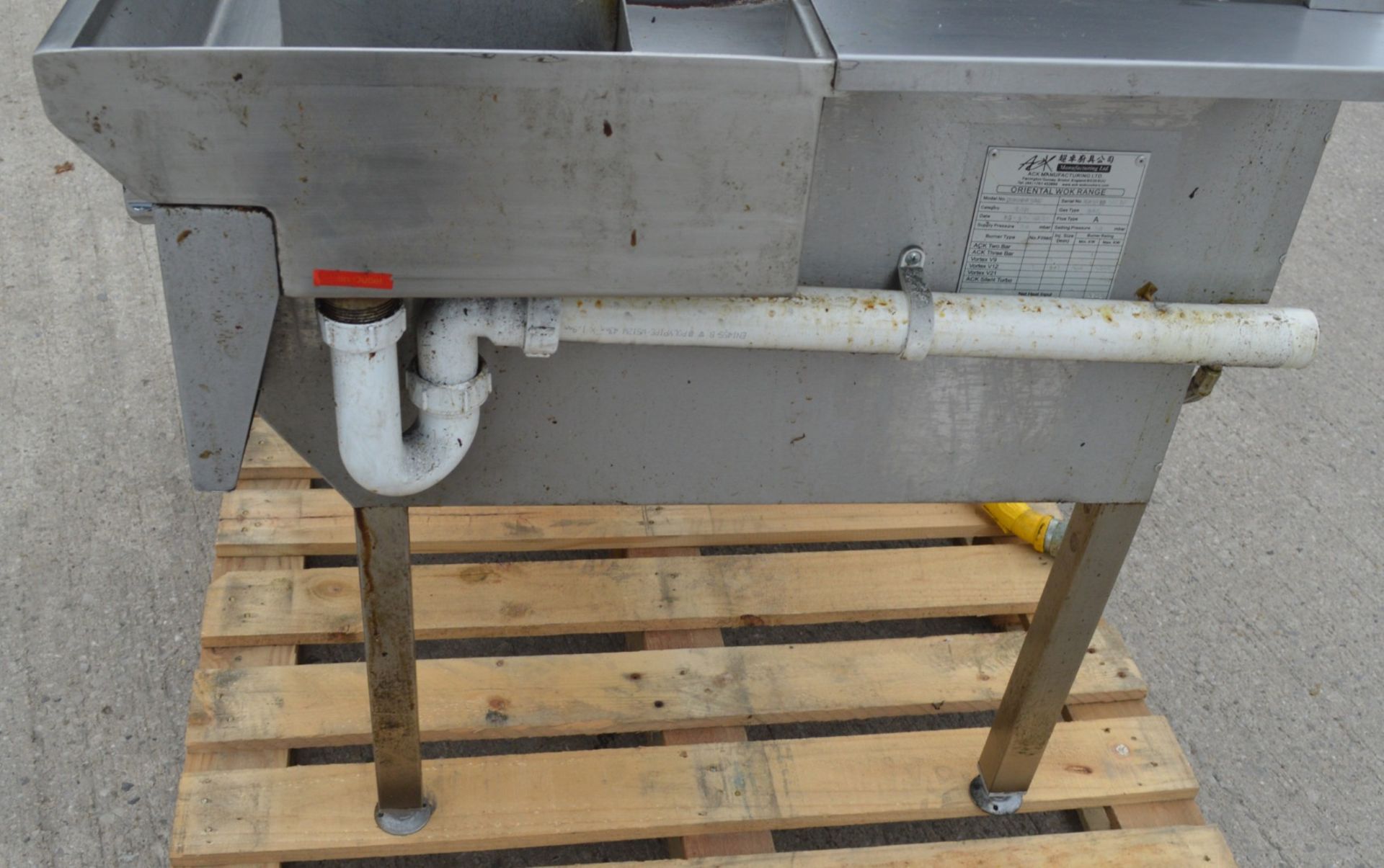 1 x ACK Heavy Duty Two Burner Wok Range Cooker - Natural Gas - Manufactured in 2023 - Image 18 of 18