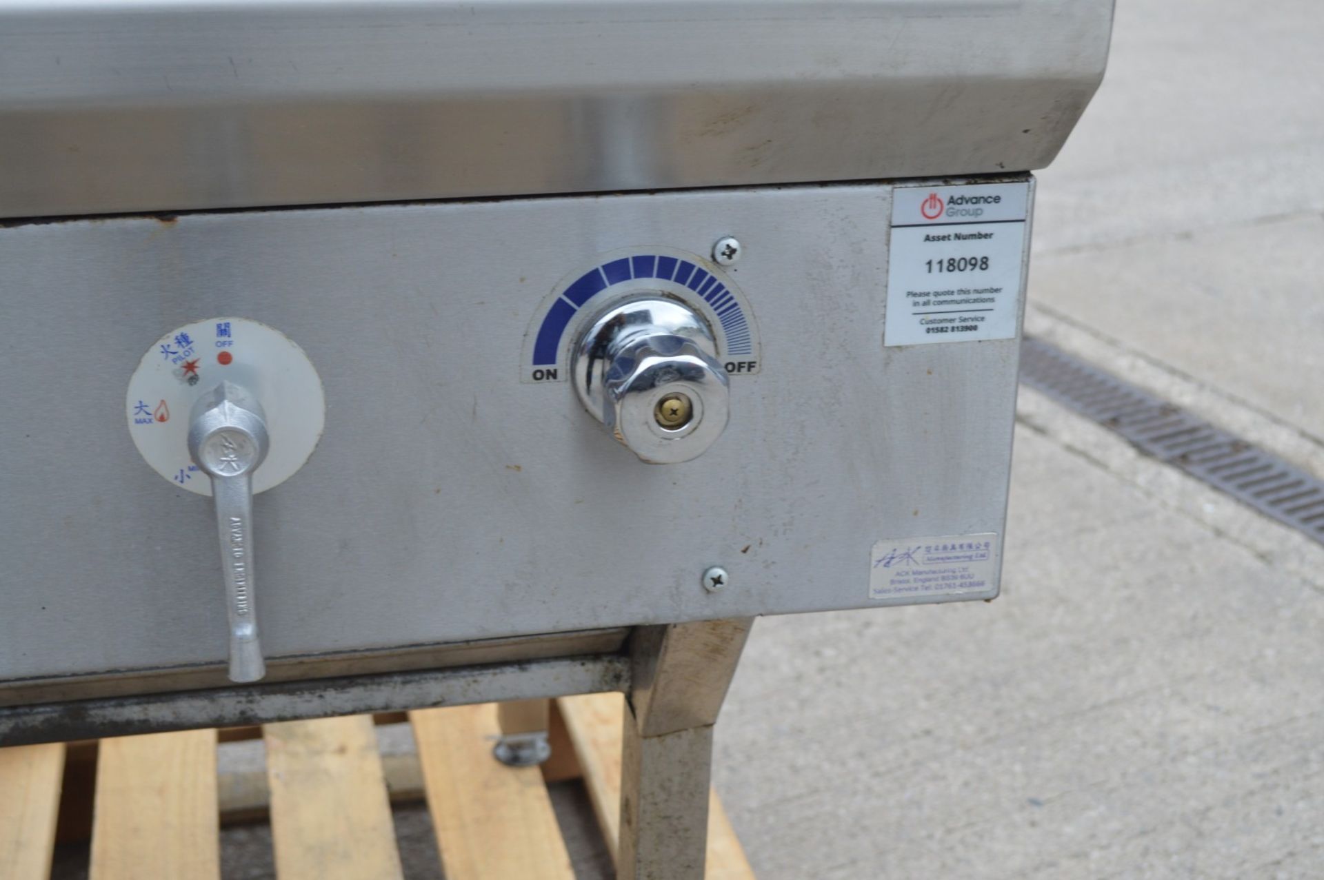 1 x ACK Heavy Duty Two Burner Wok Range Cooker - Natural Gas - Manufactured in 2023 - Image 16 of 18