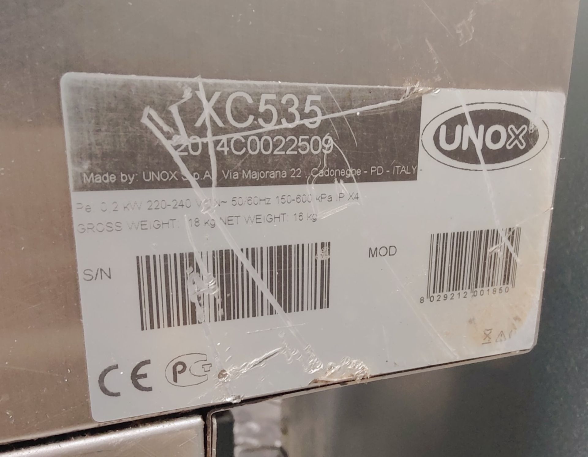 1 x Unox XT-135 Convection Oven with Extraction Unit - Dimensions: H67 x W60 x D74 cms - Image 4 of 6