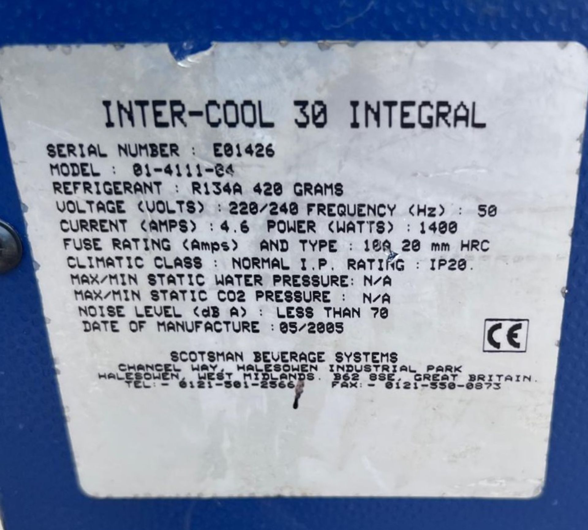 1 x Inter Cool 30 Integral Remote 10 Line Beer Cooler - Model: 01-4111-04 - 240v - Image 7 of 8