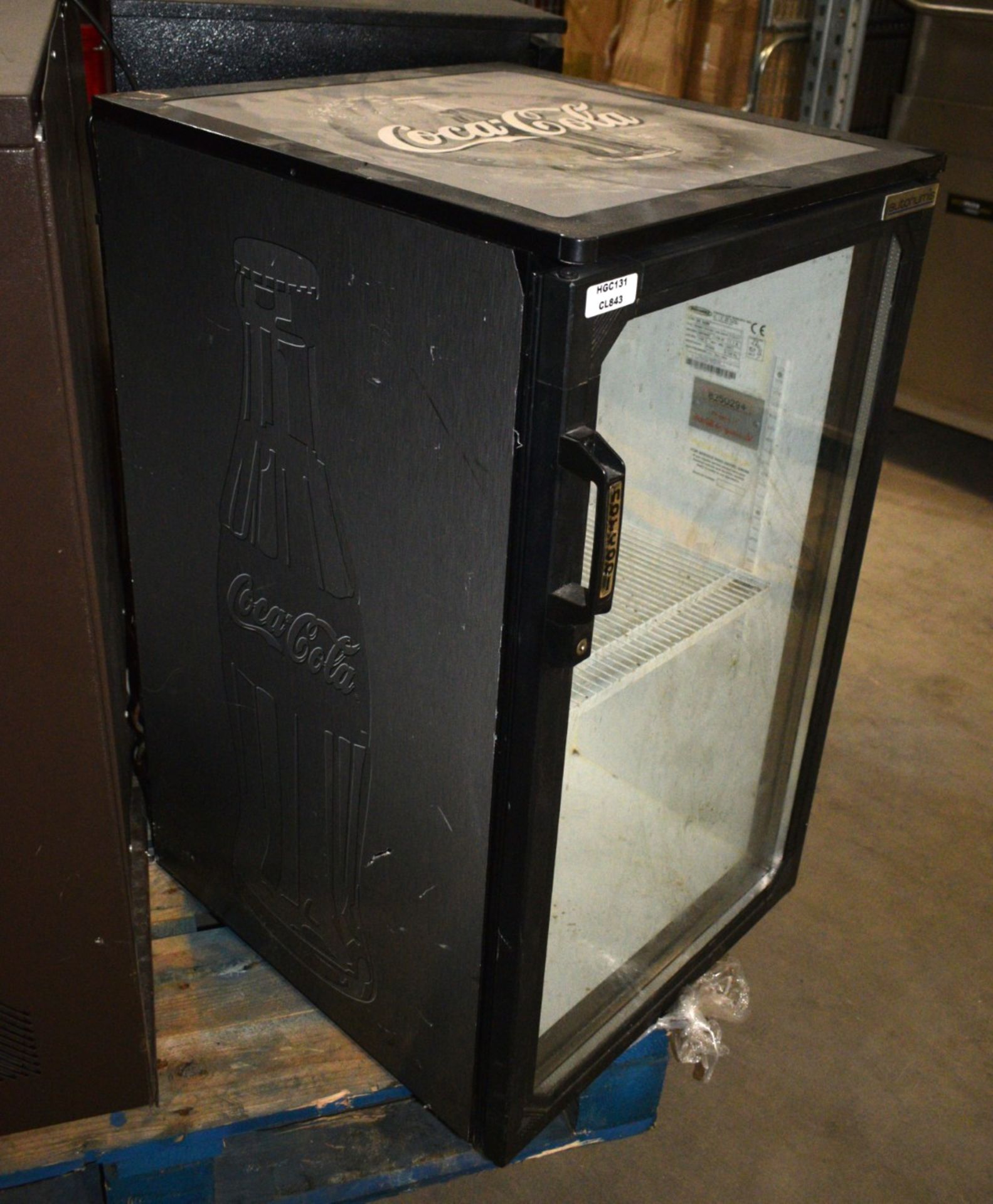 1 x Coca Cola Single Door Bar Fridge - Dimensions: H85 x W50 x D56 cms - Image 2 of 6