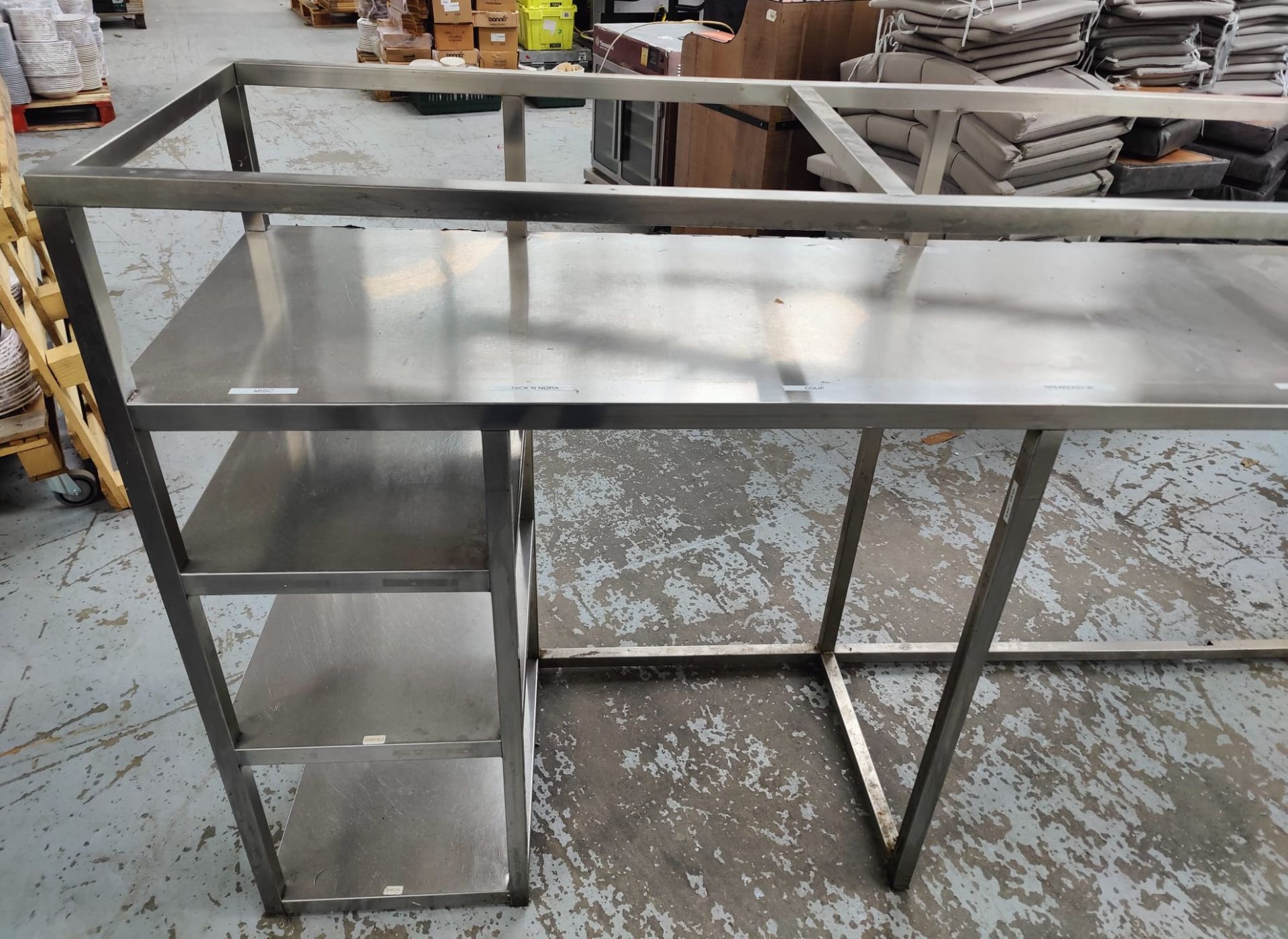 1 x Stainless Steel Backbar Bottle Cooler Housing with Glass Shelf - Dimensions: H121 with a Hight - Image 7 of 9