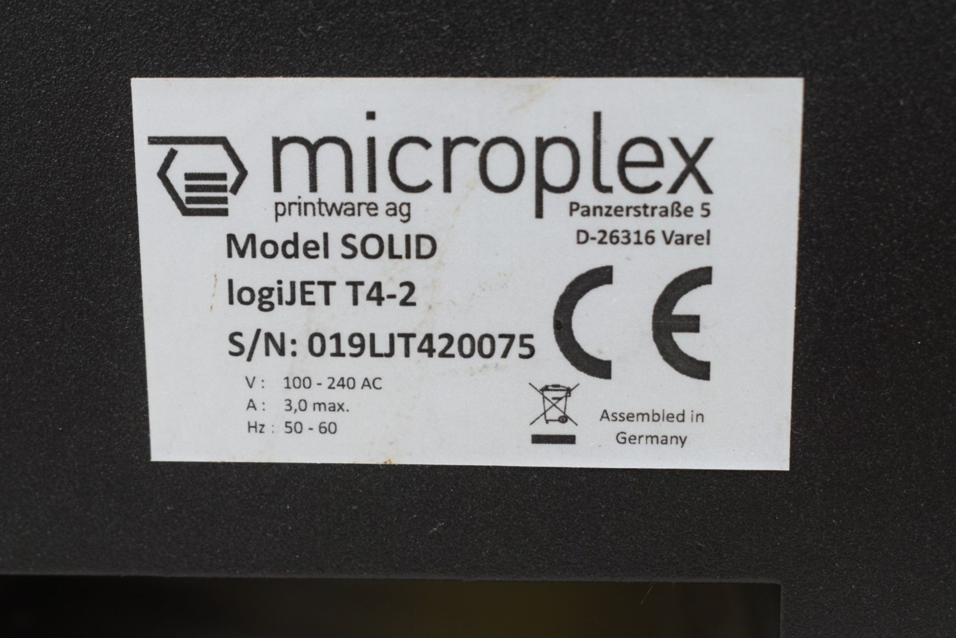 1 x Microplex LogiJET T4-2 Four Inch Thermal Label Printer - Image 7 of 12
