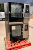 1 x Houno Double Stacked Commercial Catering Ovens - Houno C 1.06 and 1 x Houno CPE 1.06