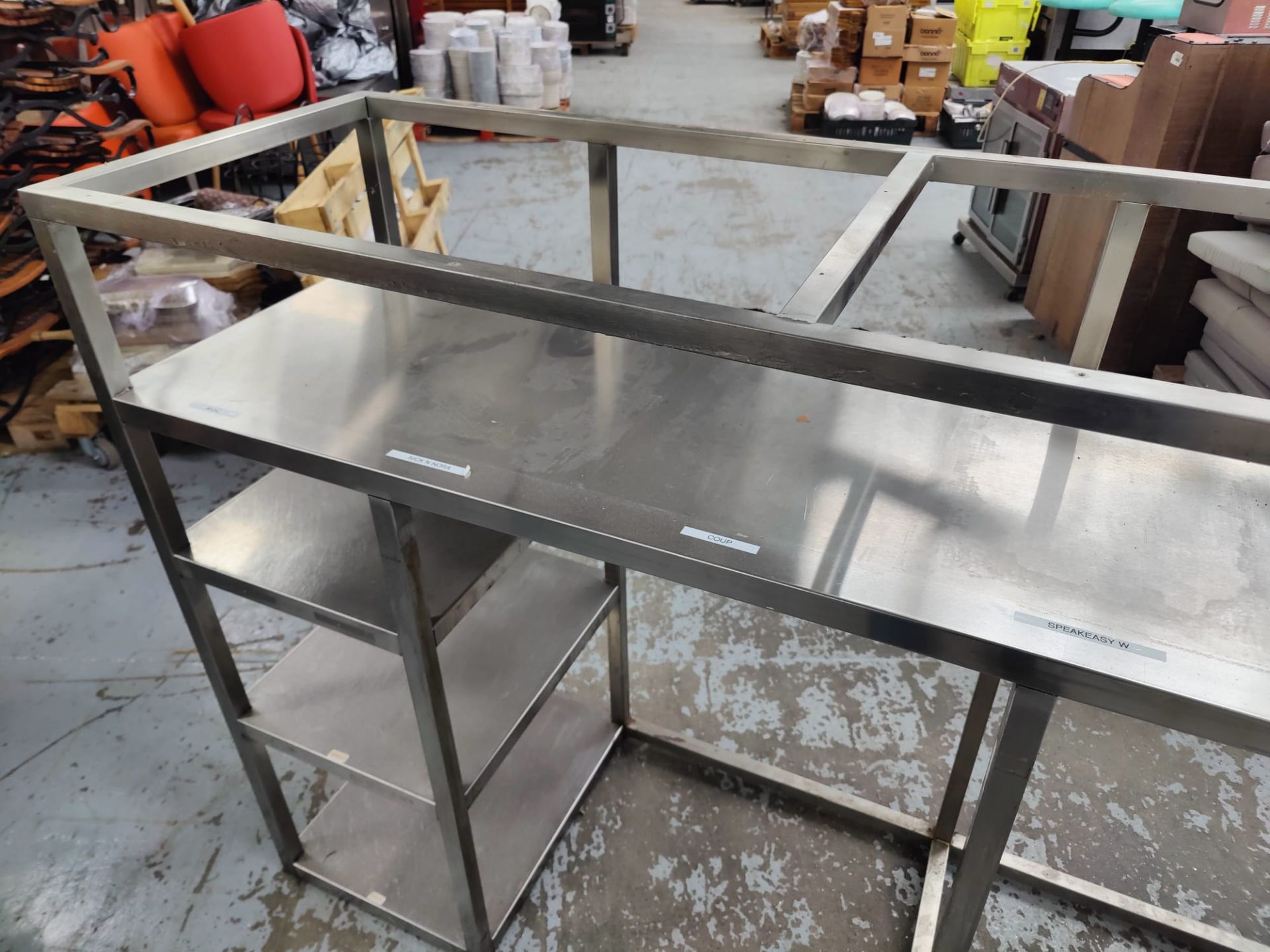 1 x Stainless Steel Backbar Bottle Cooler Housing with Glass Shelf - Dimensions: H121 with a Hight - Image 4 of 9