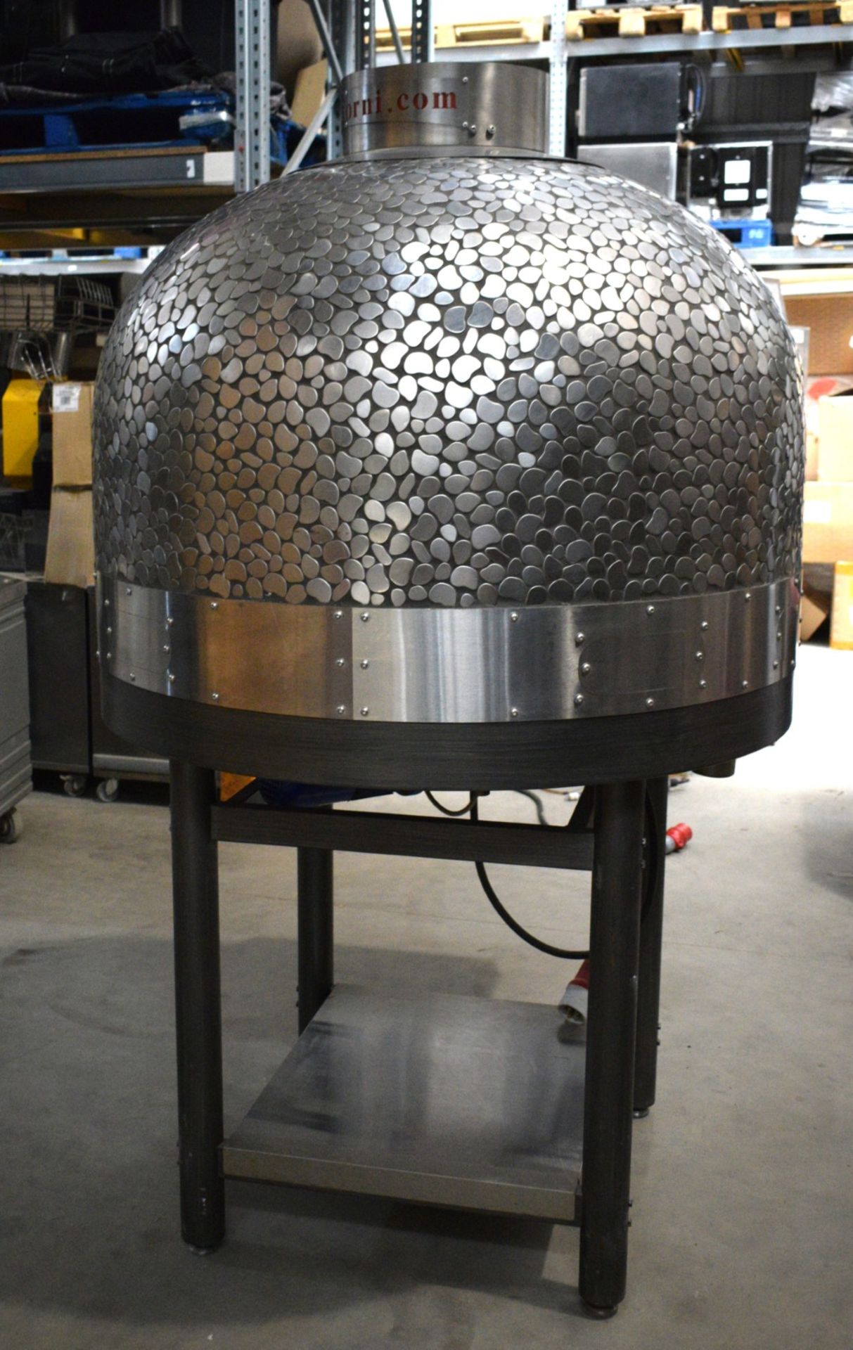 1 x Morello Forni Rotary Pizza Oven - Steel Mosaic Dome - Model FRV100 - Cooks 90 x Pizzas Per Hour! - Image 8 of 18
