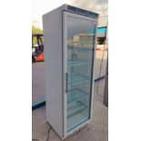 1 x Polar CD087 Upright Single Door Drinks Display Fridge - Dimensions: H185 x W60 x 60 cms - Ref: